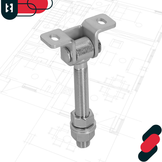 Balama reglabila pentru poarta de curbură m12 115 mm