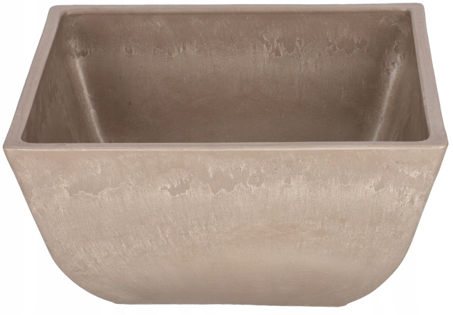 Ghiveci de flori compozit cu bază 127 mm bej