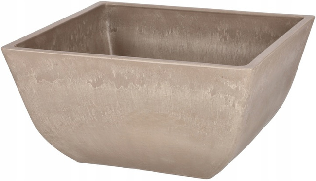 Ghiveci de grădină compozit rezistent la îngheț taupe 25x25 cm