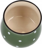 Ghiveci ceramic verde mazăre - 110 mm