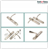 Mâner de ușă cu blocare WC, știft lung, nichel-crom 72 mm - Culoare nichel-crom