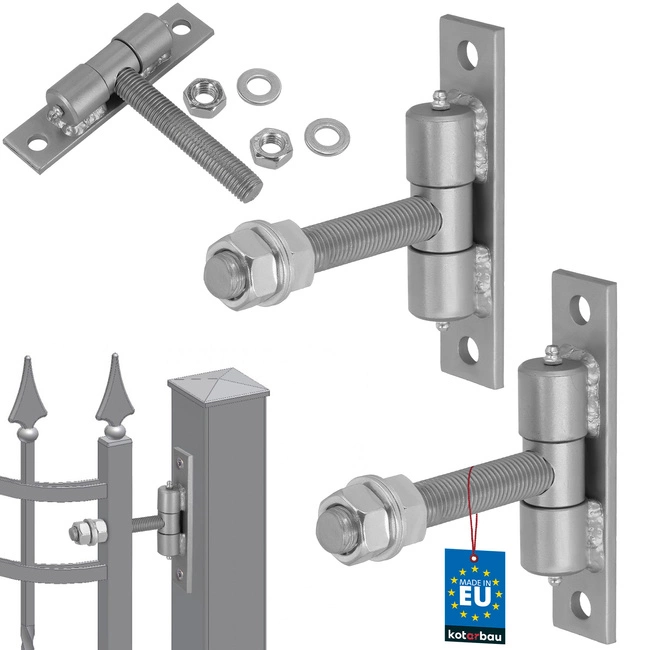 Balamale cu unsoare cu șurub argintii fi 20 mm set de 2 buc.