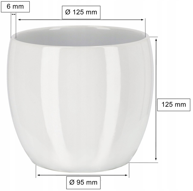Ghiveci ghiveci de flori fi13 carcasă ceramică flori - 2 buc.
