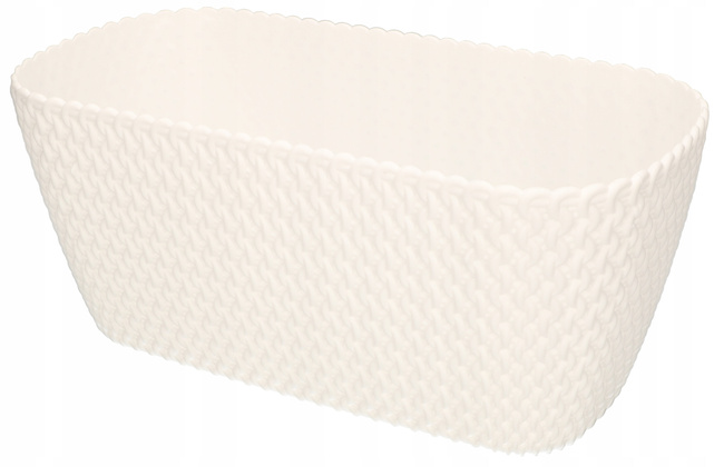 Ghiveci 300 mm balcon oval - Culoare alb