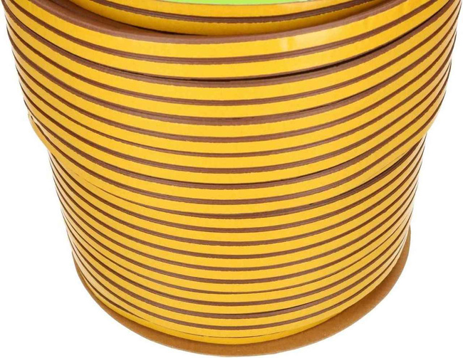 Garnitură adezivă 9x7,5 mm fereastră ușă d 10 m maro