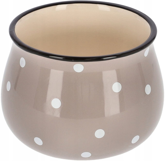 Ghiveci ceramic ghiveci de protecție bej - 110 mm