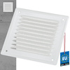 Grilă de ventilație a coșului de fum cu plasă 165x165 alb