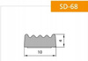 Sigiliu adeziv e pentru ferestre uși negru 10x4 mm x 5 m