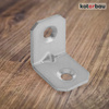 Suport unghiular conector de tâmplărie 20x20x16mm construcție