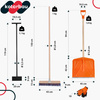 Set pentru deszăpezire 4 în 1 - Lopată pentru zăpadă, racletă, perie, mănuși - Lemn